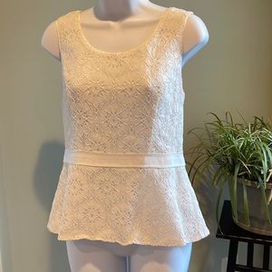 WH|BM Lace Peplum top